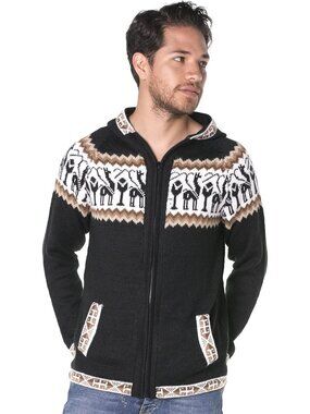 Cozy Alpaca Cardigan Sweater for Men | Warm, Stylish Knitwear for Fall/Winter